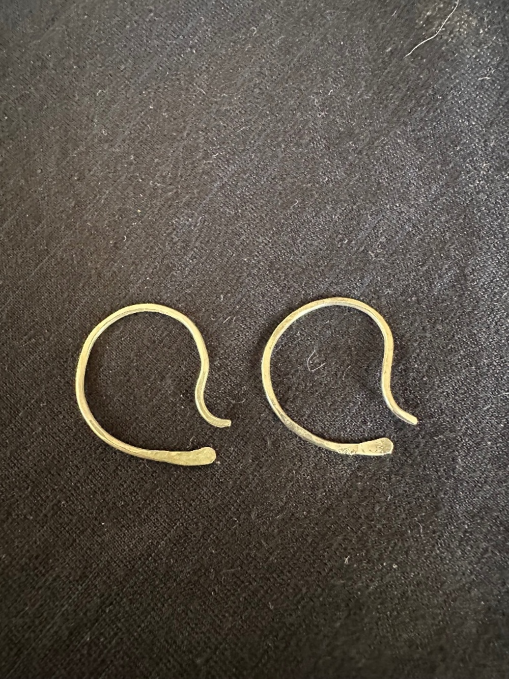 Handmade Hammered Sterling Silver Earrings